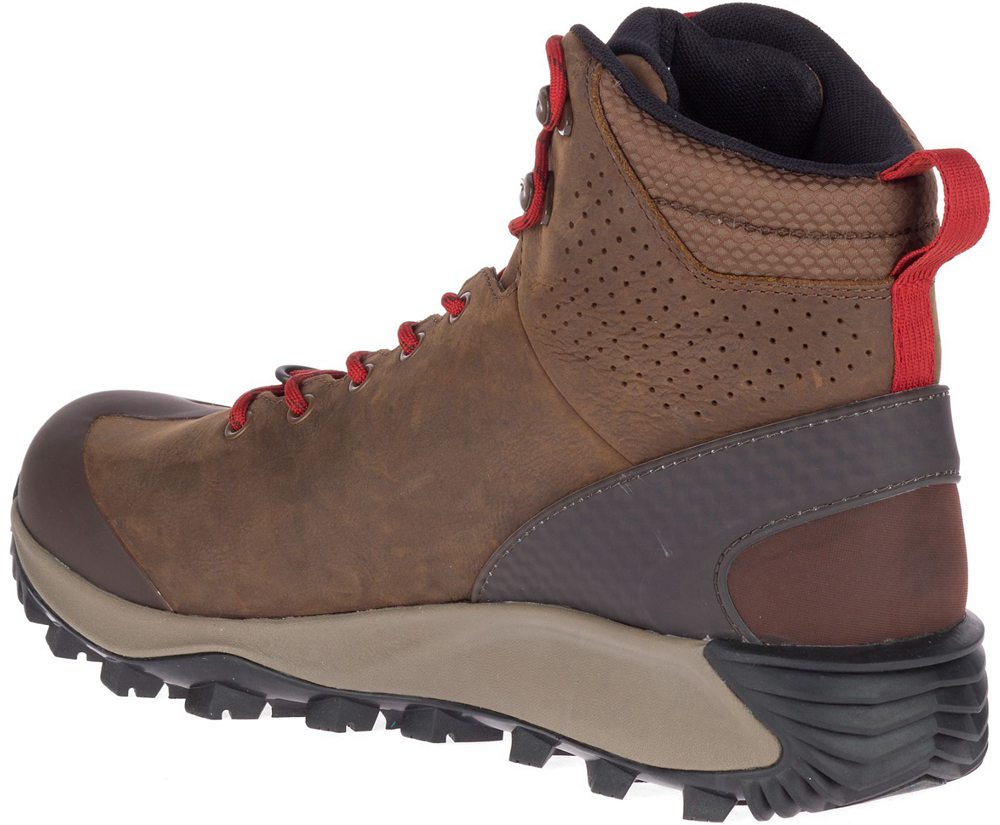 Kozaki Merrell Męskie Brązowe - Thermo Glacier Mid Waterproof - 402579-VWB